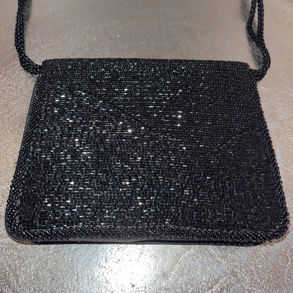 Vintage Diane Von Furstenberg Beaded Crossbody Evening Clutch Purse - Picture 7 of 16